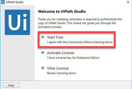 Uipath setup file