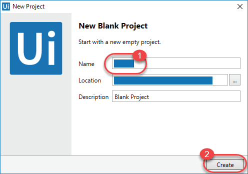 Uipath New Project Creation
