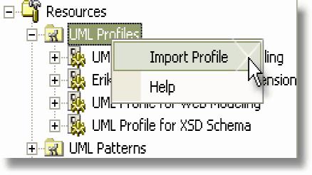 Steps to Import a UML profile