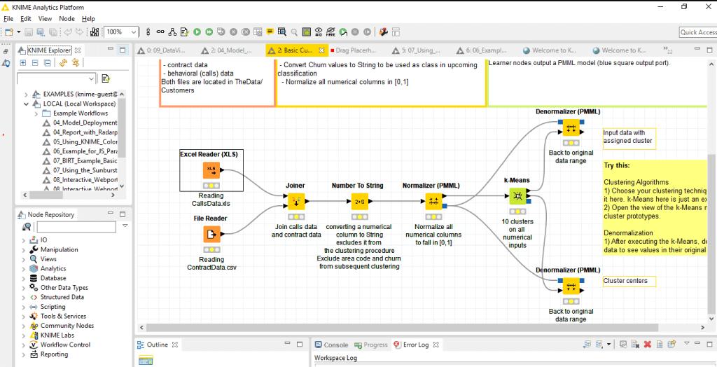 Knime - User Interface